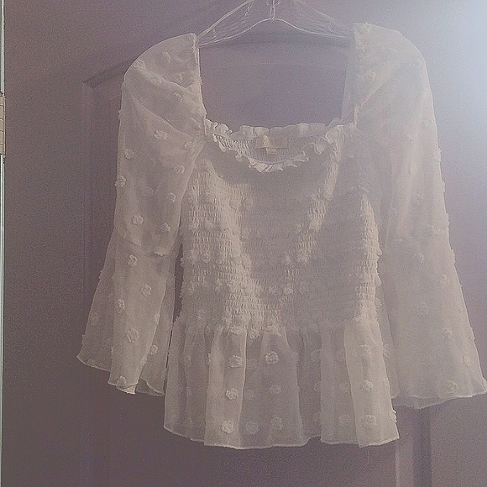 Classic Style Swiss Dot Top size L - Picture 1 of 7